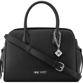Nine West Isidore Large Satchel Bag in Black at Nordstrom Rack