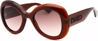 Moschino Sunglasses Butterfly Full Rim, Brown Frame And Brown Gradient Lens Mos162/s009Qha