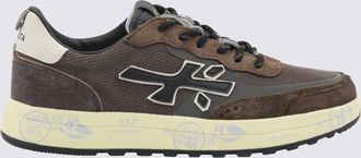 Premiata Brown Leather Nous Sneakers