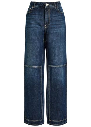 Jean Paul Gaultier Cut-out Straight-leg Jeans - Dark Blue - 27 (W27 / UK8-10 / S)
