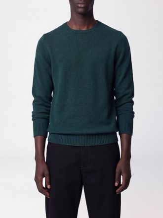 Drumohr Pure Cashmere Crewneck Jumper with Ribbed Trims