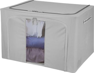 KASANOVA Scatola armadio doppia cerniera 50x40x40 cm grigio