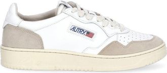 Autry White Medalist Low Leather Sneakers
