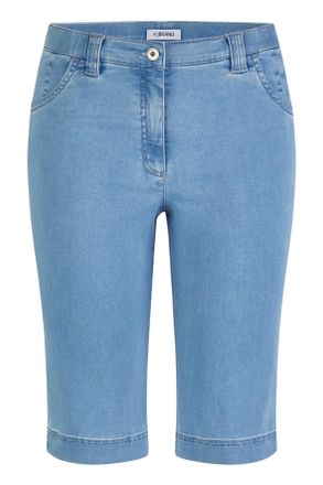 KjBrand Bermudas KJBRAND Betty, Damen, Gr. 42, N-Gr, blau (denim bleached), Denim/Jeans, Obermaterial: 71% Baumwolle, 25% Polyester, 4% Elasthan, unifarben, r