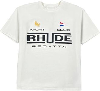 Rhude Yacht Club T-shirt - men - Cotton - L - White