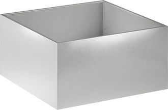 vidaXL Macetero De Jard&iacute;n Plateado 100 X 100 X 40 Cm Acero Inoxidable Vidaxl
