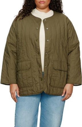 Sanctuary Reversible Quilted Jacket in Kalamata Green at Nordstrom, Size 1 X