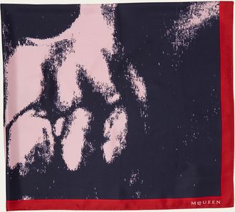 Alexander McQueen Silk Shawl W/ Exploded Skull