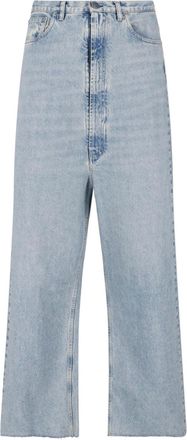 Maison Margiela Blue Four Stitches Wide-Leg Denim Jeans