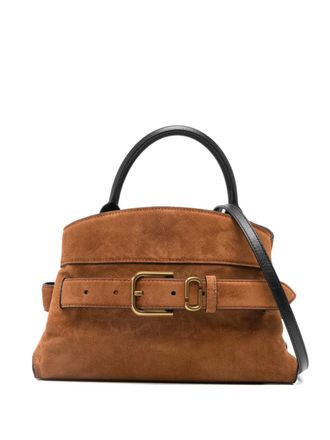 Marc Jacobs buckle-detail leather tote bag - women - Calf Suede - One Size - Brown