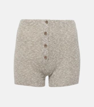 Magda Butrym Knitted linen and cotton shorts