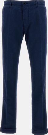 Incotex Cuffed Straight-Leg Cotton Trousers With Tailored Finish