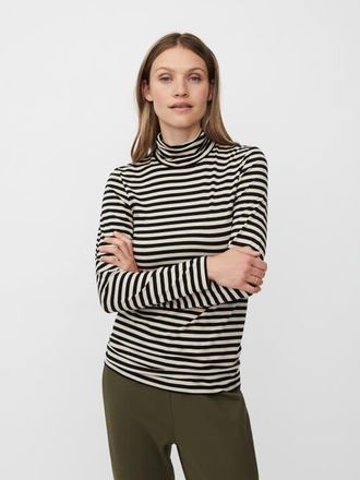 Masai MaBrooklyn Long Sleeve Roll Neck Top in Black at Nordstrom, Size Xx-Large