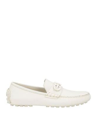 ローファー・オックスフォード Ferragamo Loafers & Slippers White Ferragamo: White Leather Slip-On Shoes now up to −75