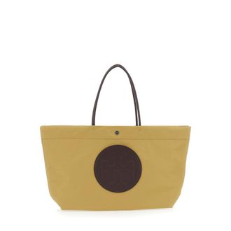Tory Burch Ella Twist Tote Bag Beige
