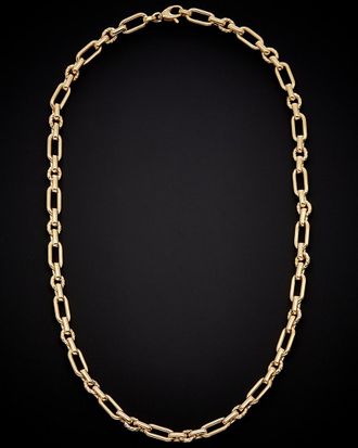 Italian Gold, Inc 14K Italian Gold Oval Fancy Link Necklace