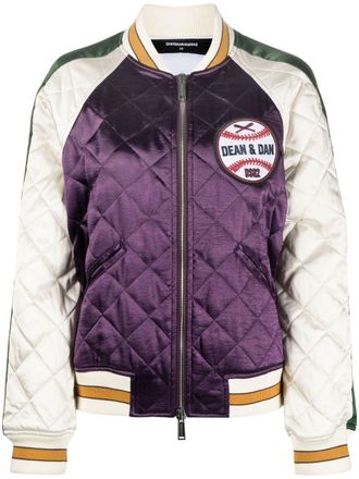 Dsquared2 Bomber trapuntato - Viola