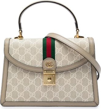 Gucci Pre-owned Gucci Small GG Canvas Web Ophidia Top Handle Flap Satchel Ladies TR289404WEQOLC7C