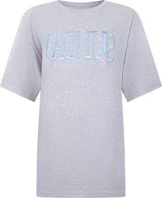 Alberta Ferretti T-shirt - Dames - T-shirts - Grijs - L - Katoen - Tops