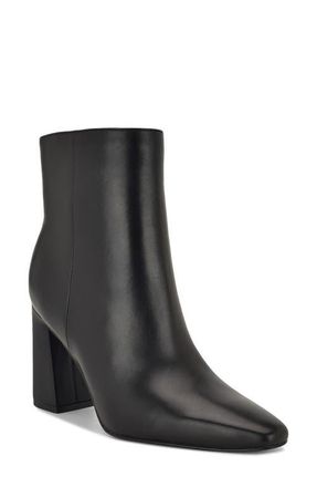 Nine West Reraye Bootie in Black Leather at Nordstrom, Size 5