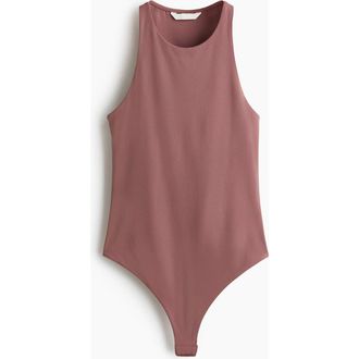 H&M Sleeveless Thong Body in Dark Dusty Pink at Nordstrom, Size X-Small