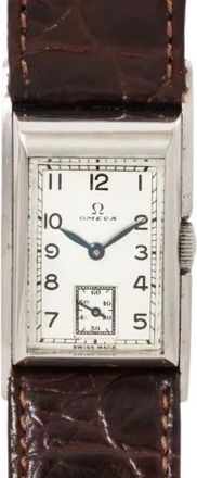 Omega Pre-owned Driver Watch Cal. T17 - Dames - Vintage Horloges - Wit - ONE Size - Leer - Vintage