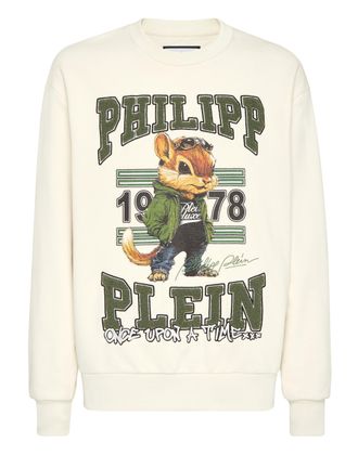 Philipp Plein Round Neck Sweatshirt College Squirrel