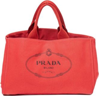 Prada Borsa tote con stampa - Rosso