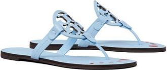 Tory Burch Miller Nail Polish Thong Slide Sandal in Pale Blue at Nordstrom, Size 10.5