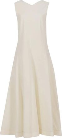 Khaite Dames, Jurken, Beige, Maat: XS Katoen