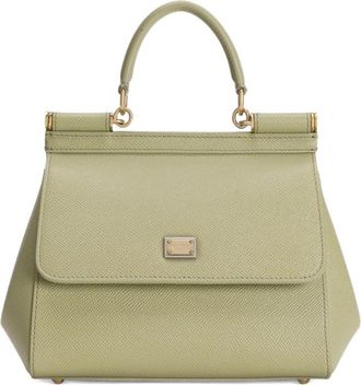 Dolce & Gabbana Sicili&euml; middelgrote leren handtas