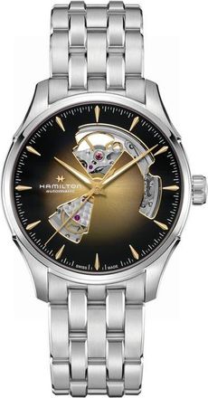 Hamilton Jazzmaster Open Heart Bracelet Watch, 40mm in Gold at Nordstrom