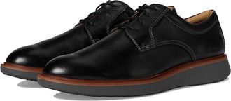 Johnston & Murphy XC+ Parker Plain Toe Mens Shoes Black Waterproof Full Grain 1 : 10.5 W (EE), Leather