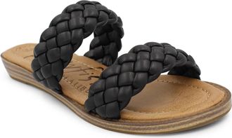 Blowfish Womens Bolley Braided Top Strap Sandals In Black