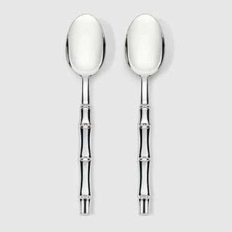 Gucci Spoons With Bamboo Motif, Set Of Two, Black