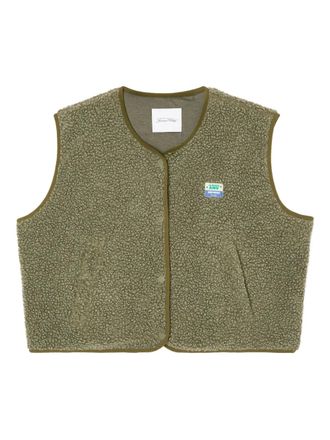 American Vintage Hoktown zip-pockets gilet - Green