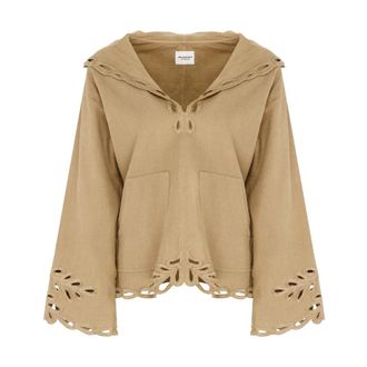 Isabel Marant Hoodies & sweatvesten, Dames, Beige, M, Solvi Top