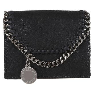 Stella McCartney Stella McCartney, Wallets & Cardholders, female, Black, Size: ONE SIZE Falabella Tri-Fold Wallet