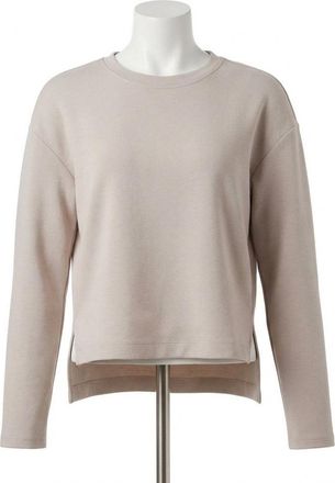 Spanx Airessentials Long Sleeve Side Slit Top In French Grey