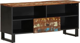 vidaXL Vidaxl - Mueble De Tv Madera Reciclada Madera Contrachapada 100x33x46cm