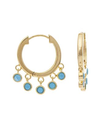 Rivka Friedman 18K Plated Crystal Earrings