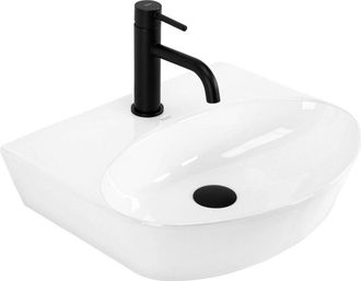 Rea Rea - Lavabo De Cer&aacute;mica Sobre Encimera Kim 46 White Ovale