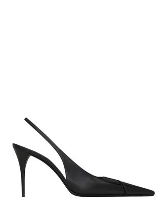 Saint Laurent Black Slingback Pumps