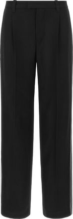 Brunello Cucinelli Black Virgin Wool Casual Womens Pants