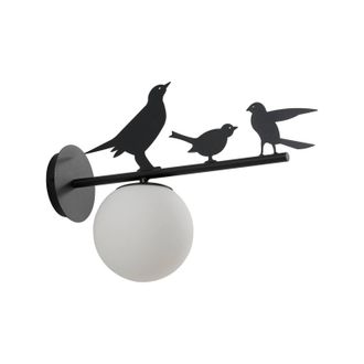 Lindby Lindby L&aacute;mpara De Pared Exterior lintu Bird En Negro Metal