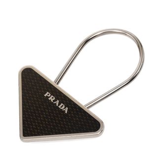 Prada Pre-owned Prada Brass Enamel Logo Key Chain Ladies 1GBBEL0ZBQE18AWG