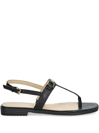 Guess Co Reality sandals - women - Fabric/Rubber/Calf Leather/Calf Leather - 36 - Black