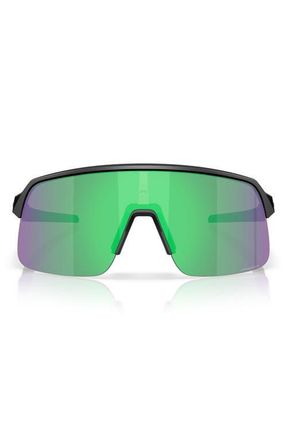 Oakley Prizm Everyday 34mm Rectangular Sunglasses in Matte Black /Prizm Jade at Nordstrom