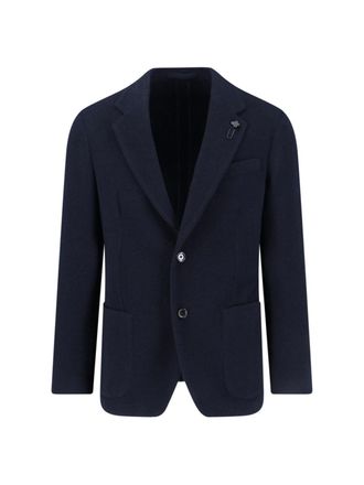 Lardini Blazer Monopetto In Misto Lana Vergine