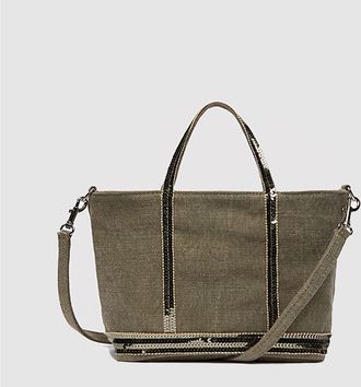 Vanessa Bruno Cabas XS Lin Zipp&eacute; Kaki